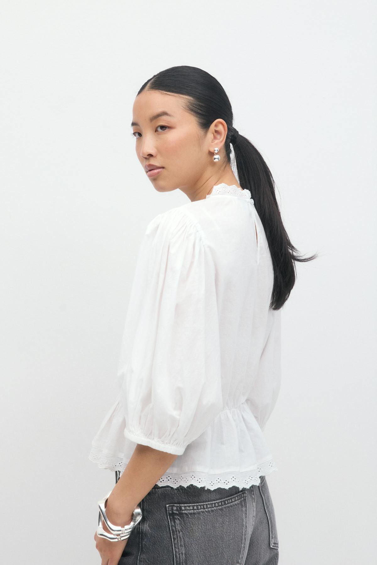 Boho peplum blouse