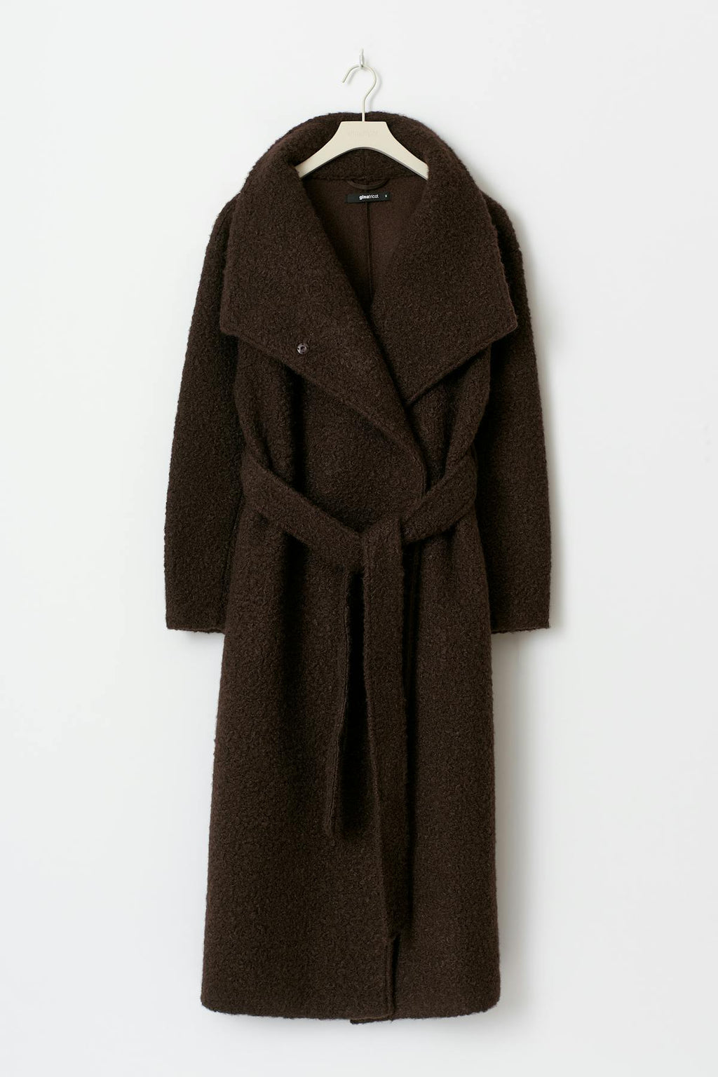 Soft boucle long coat