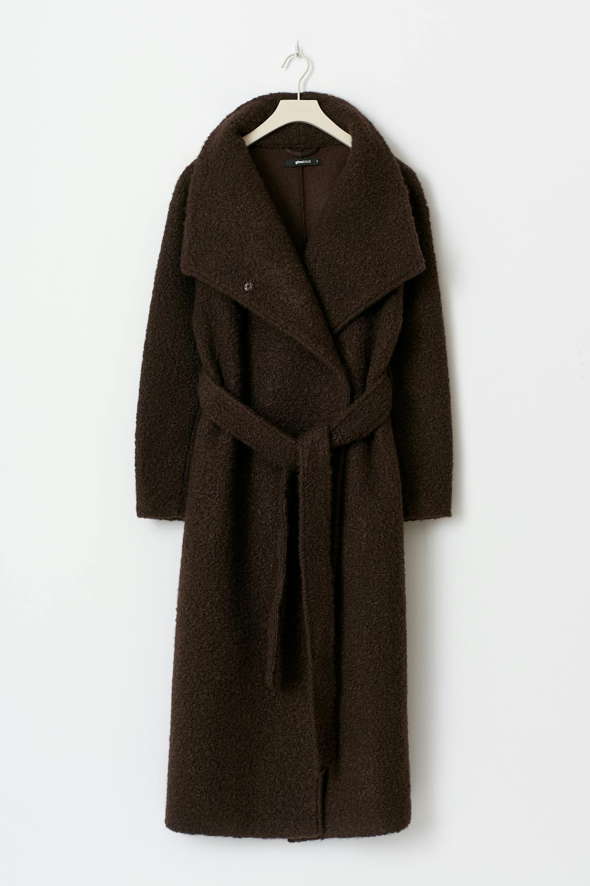 Soft boucle long coat
